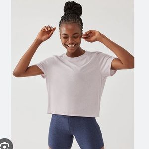 Outdoor Voices Speckled Cotton Short Sleeve Tee - XS